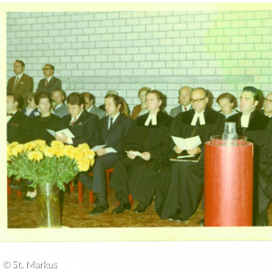 Einweihung am 3. Oktober 1971 des Gemeindezentrums in Mainaschaff